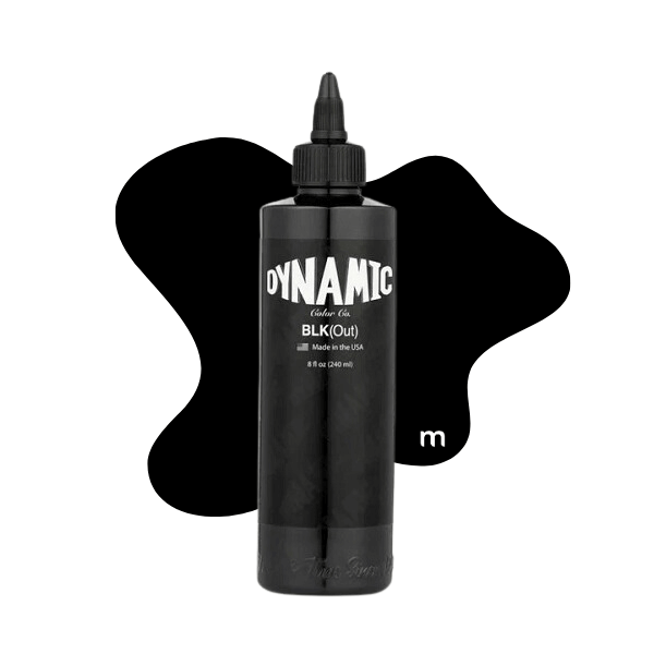 Dynamic BLKOUT Tattoo Ink 8oz available from Magnum Tattoo Supplies