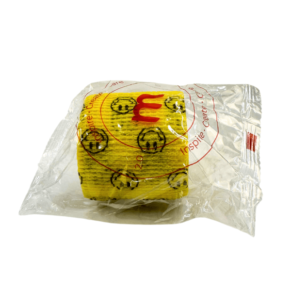 Magnum Cohesive Grip Wrap – Smiley Faces - magnumtattoosupplies