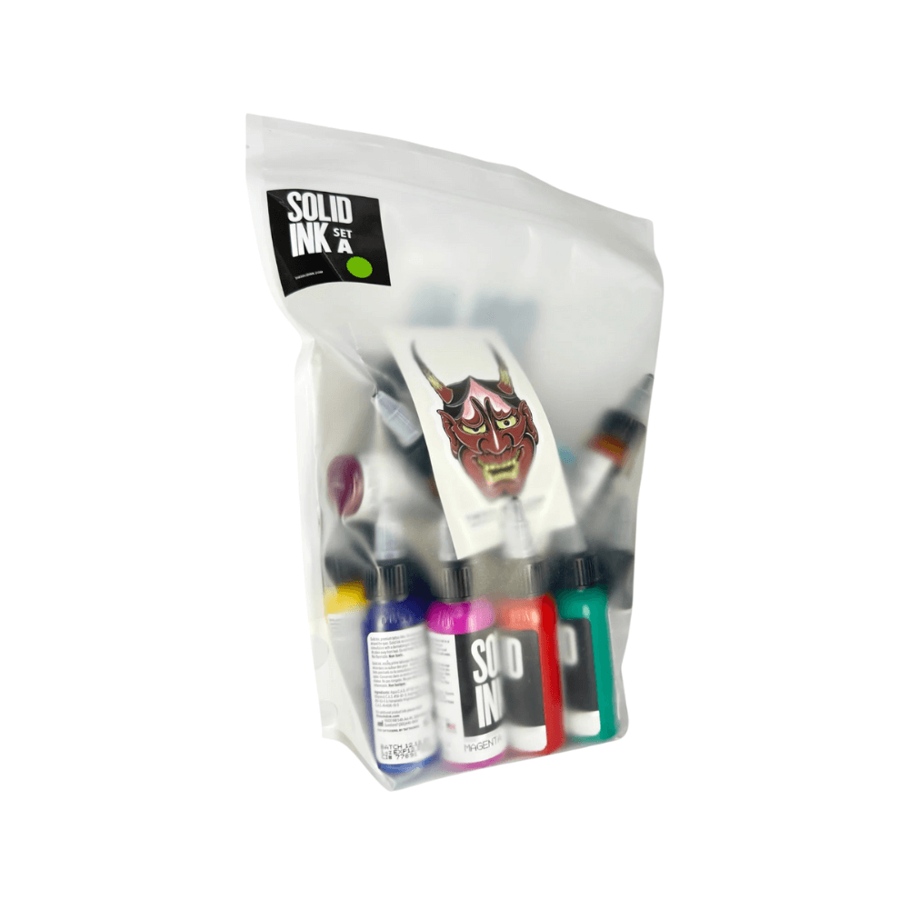 Solid Ink - 25 Colour Set (1oz) - magnumtattoosupplies