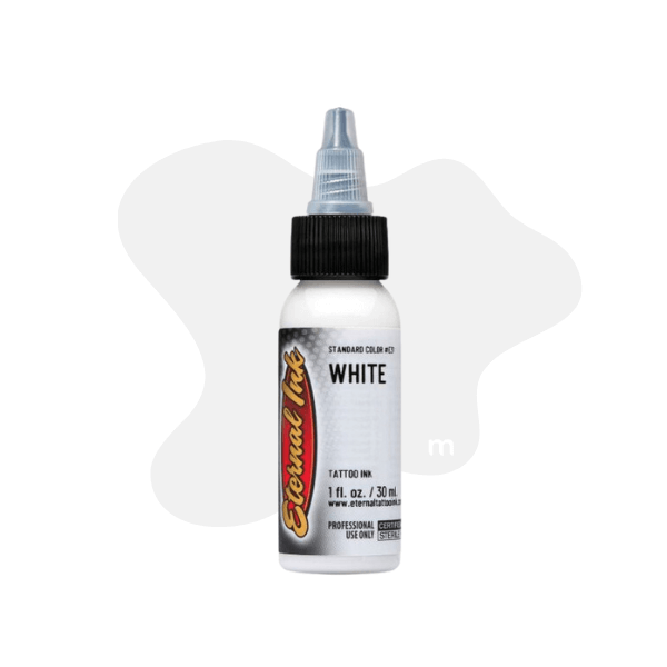 Eternal Ink White tattoo ink available from Magnum Tattoo Supplies - front view
