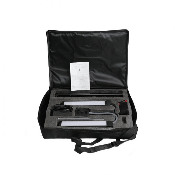 Double Arm LED Light from Lighting collection by Skull DNA available from Magnum Tattoo Supplies - carry bag view