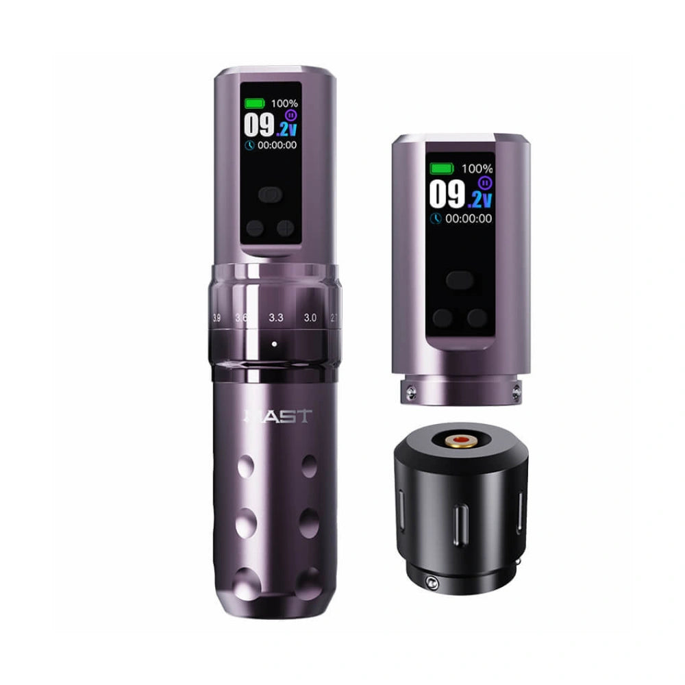 Mast Fold 2 Pro Wireless Tattoo Machine with Adjustable Stroke (2x Batteries)