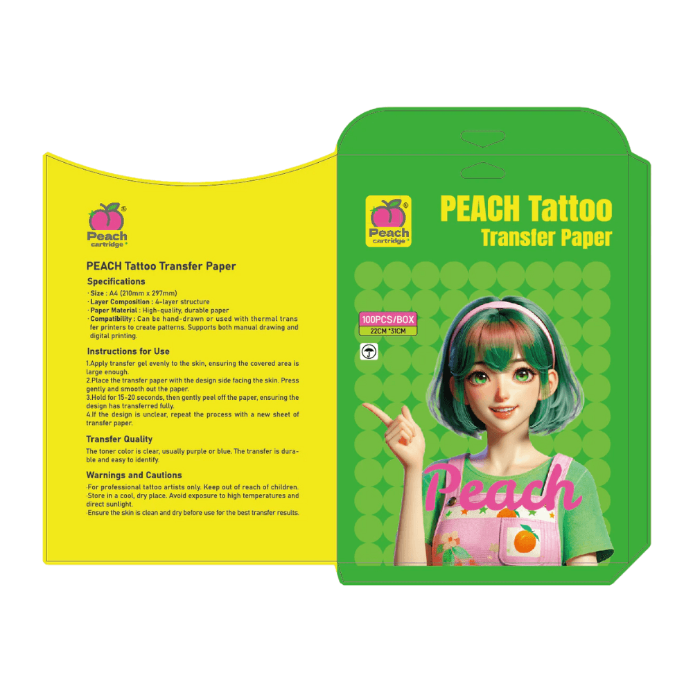 Peach Tattoo Thermal Transfer Paper (A4 / 8.5" x 11")