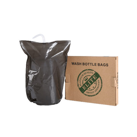 Elite Black Eco-Friendly Wash Bottle Bags 20cm x 15cm (100pcs/box)