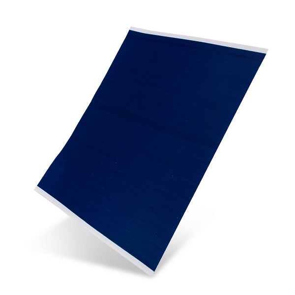 Spirit Green 11 inch Carbon Paper 200 sheets tattoo transfer paper available from Magnum Tattoo Supplies UK - blue carbon sheet angled view