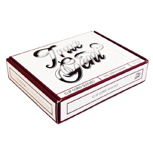 True Gent Disposable Clip Cord Sleeves (125) 60 x 1200mm - magnumtattoosupplies