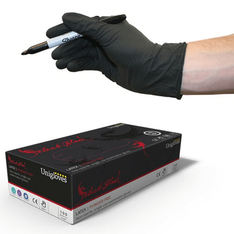 Uniglove Select Black -  Latex Gloves