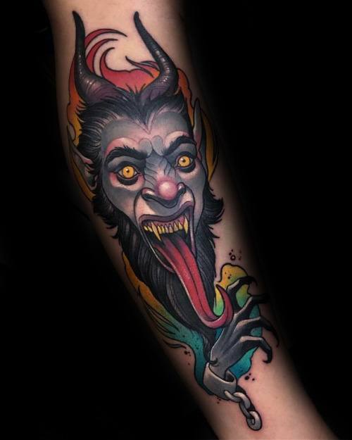 Creepy Krampus Tattoos this Christmas | Buy High Quality Tattoo Cartridges Online