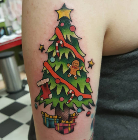 Wonderful Christmas Tree Tattoos | Buy high quality tattoo tubes online