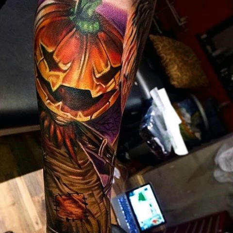 Pumpkin Tattoos for October | Orange Tattoo Ink
