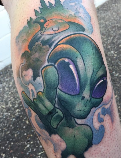 Awesome Alien Tattoos | VIP Ora Wipes