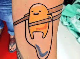 Cute Gudetama Tattoos | Radiant Tattoo Ink Yellow Ochre