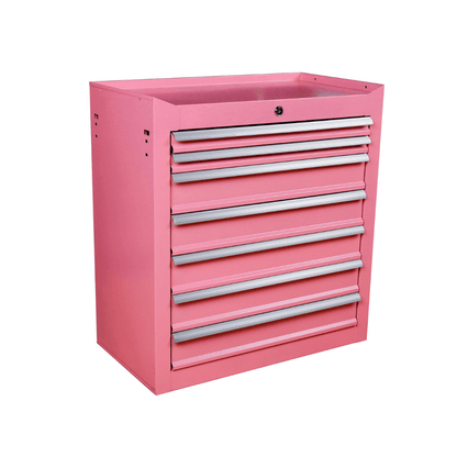 7 Drawer Mobile Tattoo Workstation - Pink