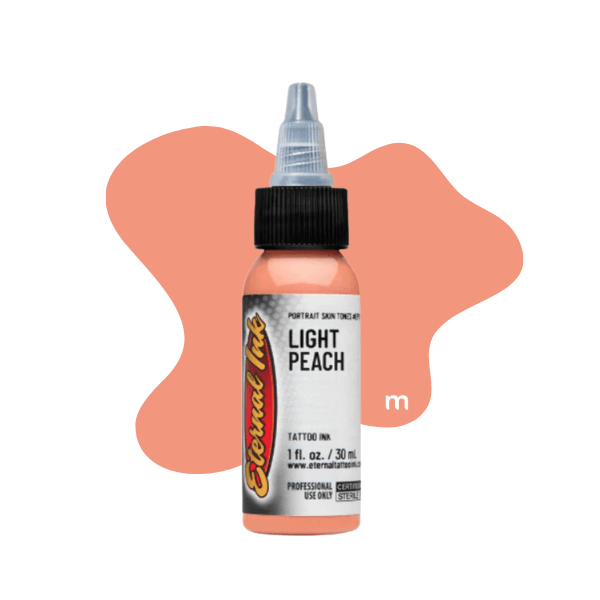 Eternal Ink Portrait Colours Light Peach tattoo ink available from Magnum Tattoo Supplies - bottle front view