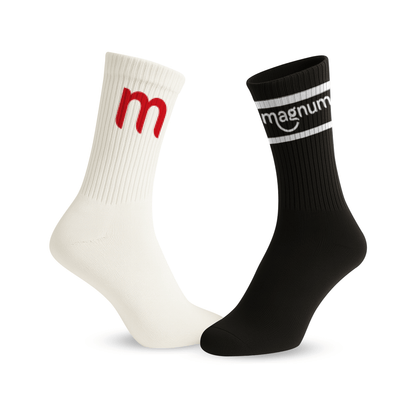 Magnum Logo Crew Socks (Sizes 3-12)