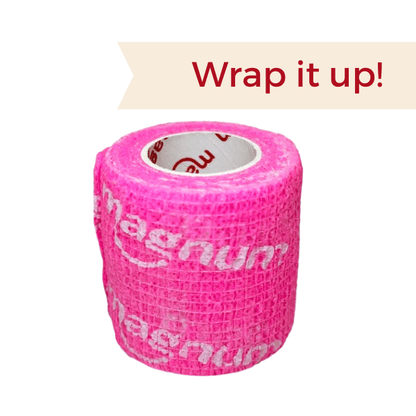 Magnum Cohesive Grip Wrap – Pink - magnumtattoosupplies