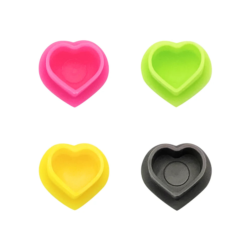 Peach Sterile Silicone Ink Caps (Box of 72)