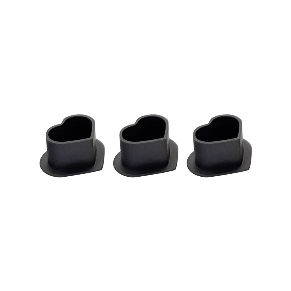 Peach Sterile Silicone Ink Caps (Box of 72)