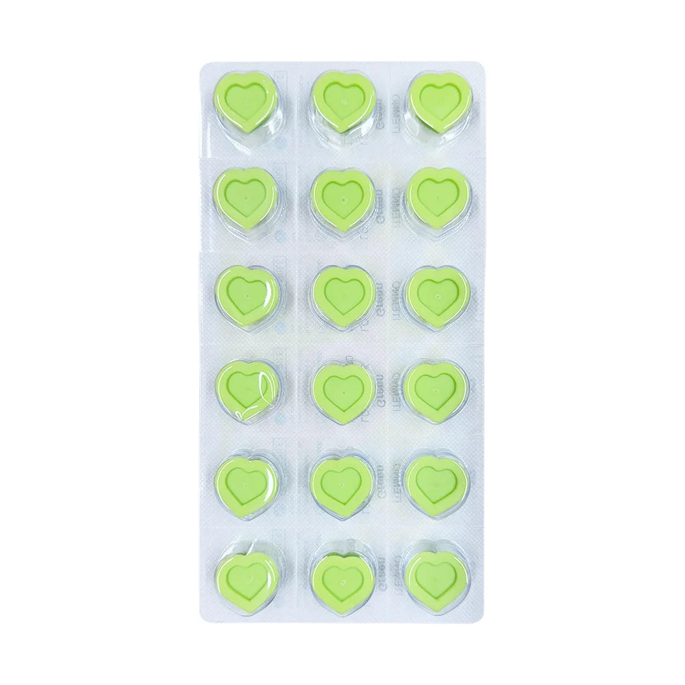 Peach Sterile Silicone Ink Caps (Box of 72)