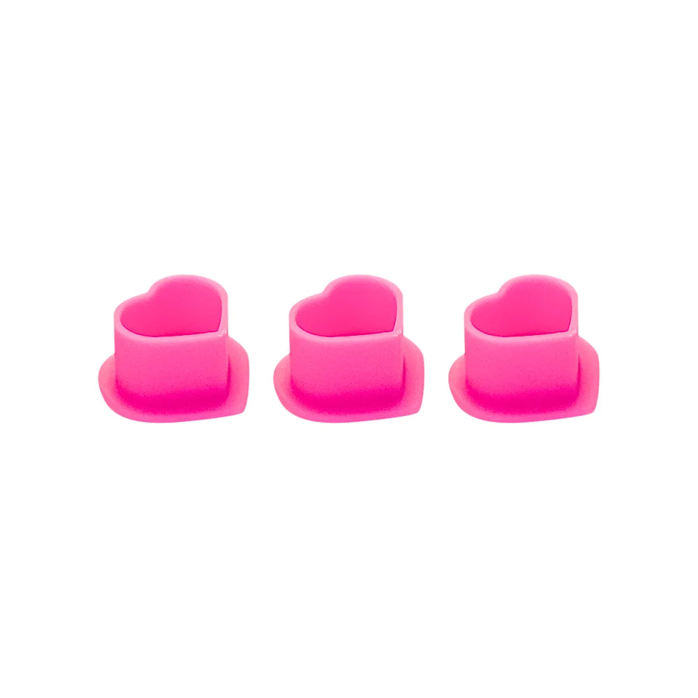 Peach Sterile Silicone Ink Caps (Box of 72)