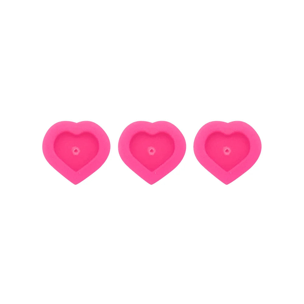 Peach Sterile Silicone Ink Caps (Box of 72)