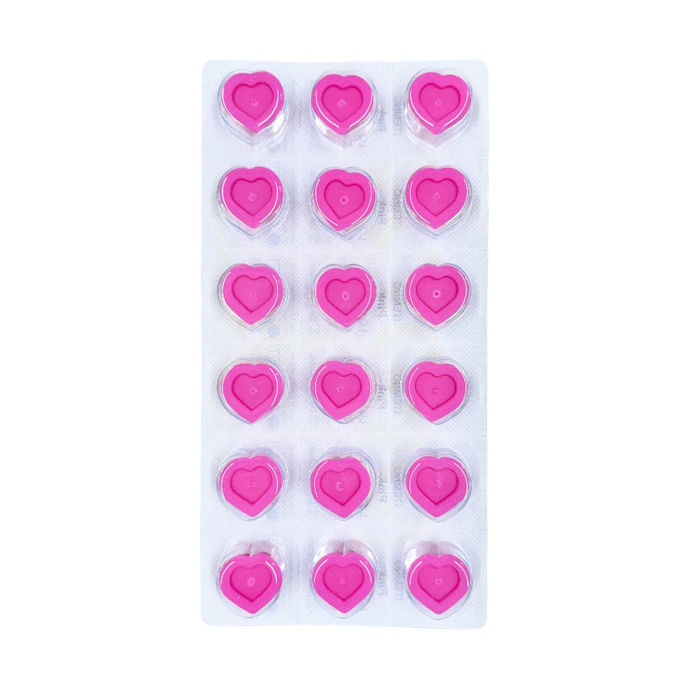 Peach Sterile Silicone Ink Caps (Box of 72)