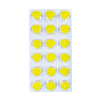 Peach Sterile Silicone Ink Caps (Box of 72)