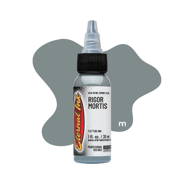 Eternal Ink Zombie Colours tattoo ink available from Magnum Tattoo Supplies - Rigor Mortis bottle view