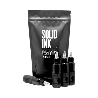 Solid Ink - Black Label Grey Wash Set (4 x 4oz)