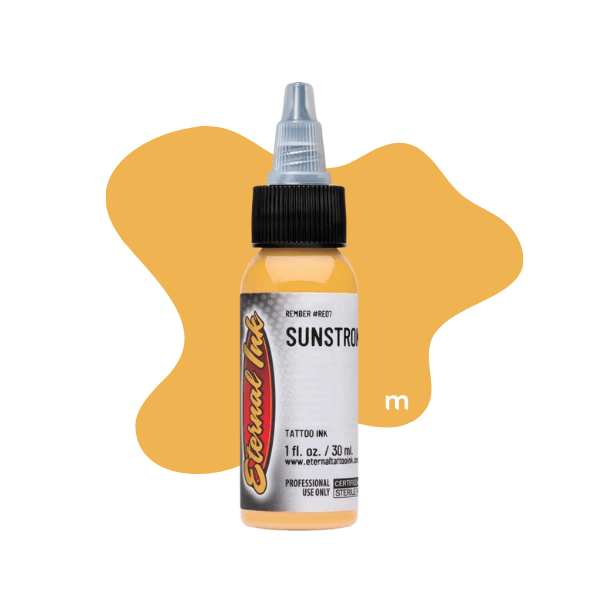 Rember Signature Colours tattoo ink by Eternal Ink available from Magnum Tattoo Supplies - Sunstroke bottle view