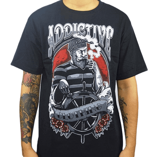Sailor Captain T-Shirt by Addictive Clothing (M) - magnumtattoosupplies