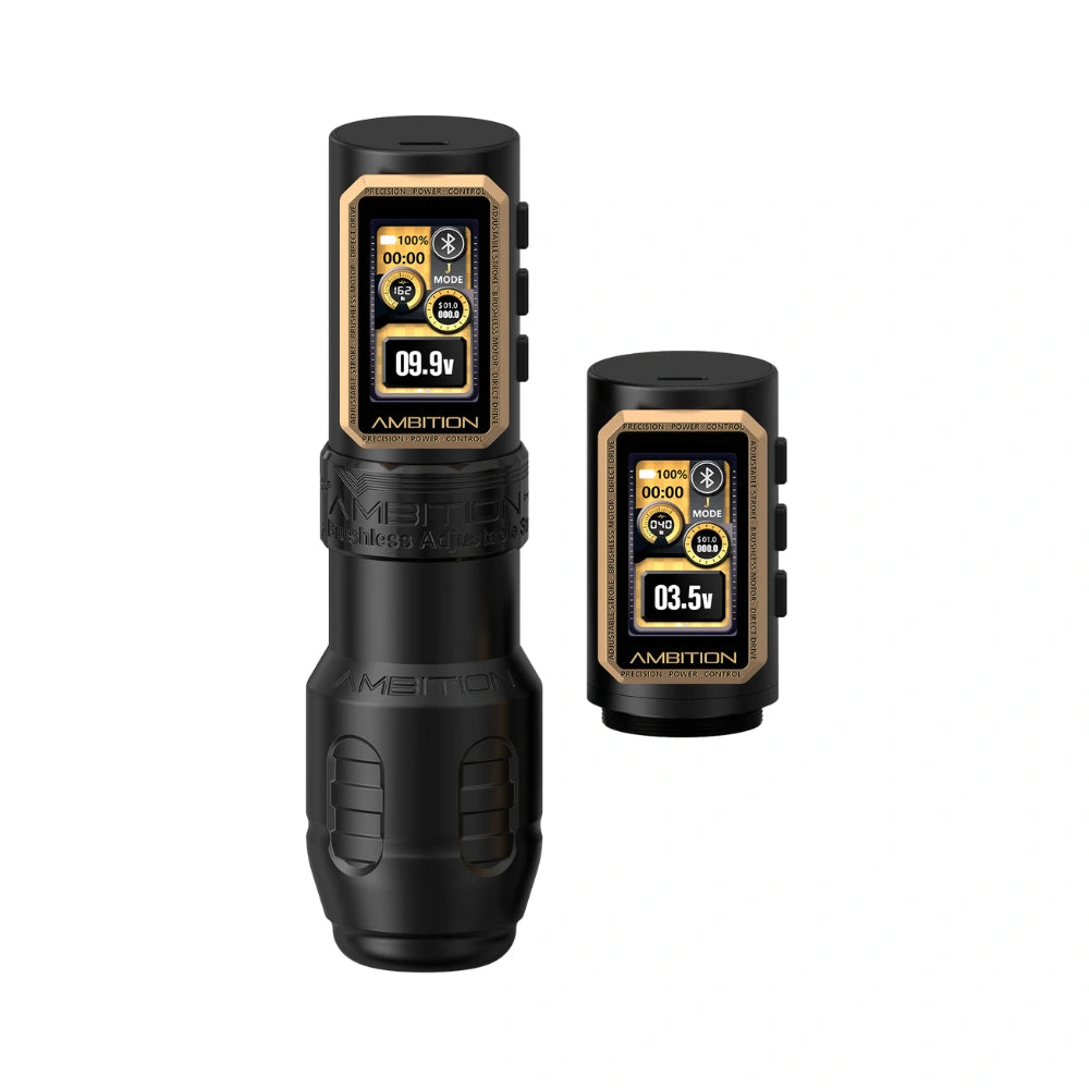 Ambition Epoch Max Wireless Tattoo Machine - 2x Batteries