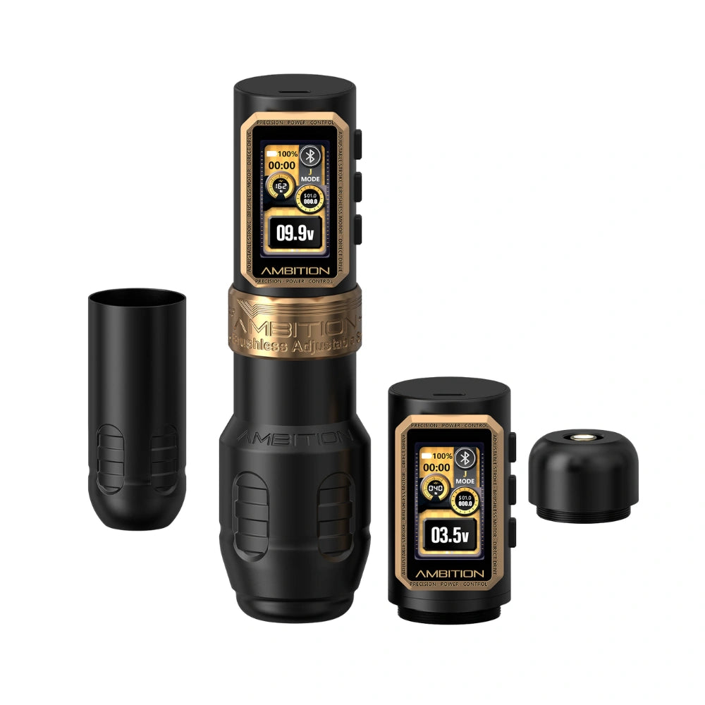 Ambition Epoch Max Wireless Tattoo Machine - 2x Batteries