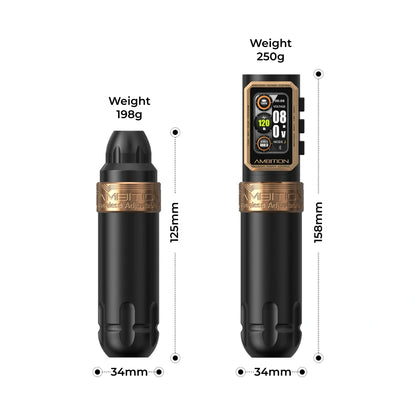 Ambition Epoch Wireless Tattoo Machine - 2x Batteries