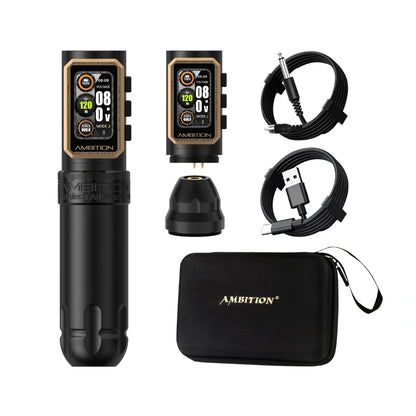 Ambition Epoch Wireless Tattoo Machine - 2x Batteries