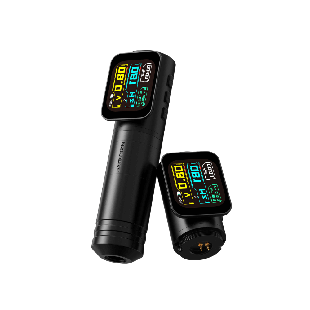 Ambition Ninja Max Wireless Tattoo Machine - 2x Batteries