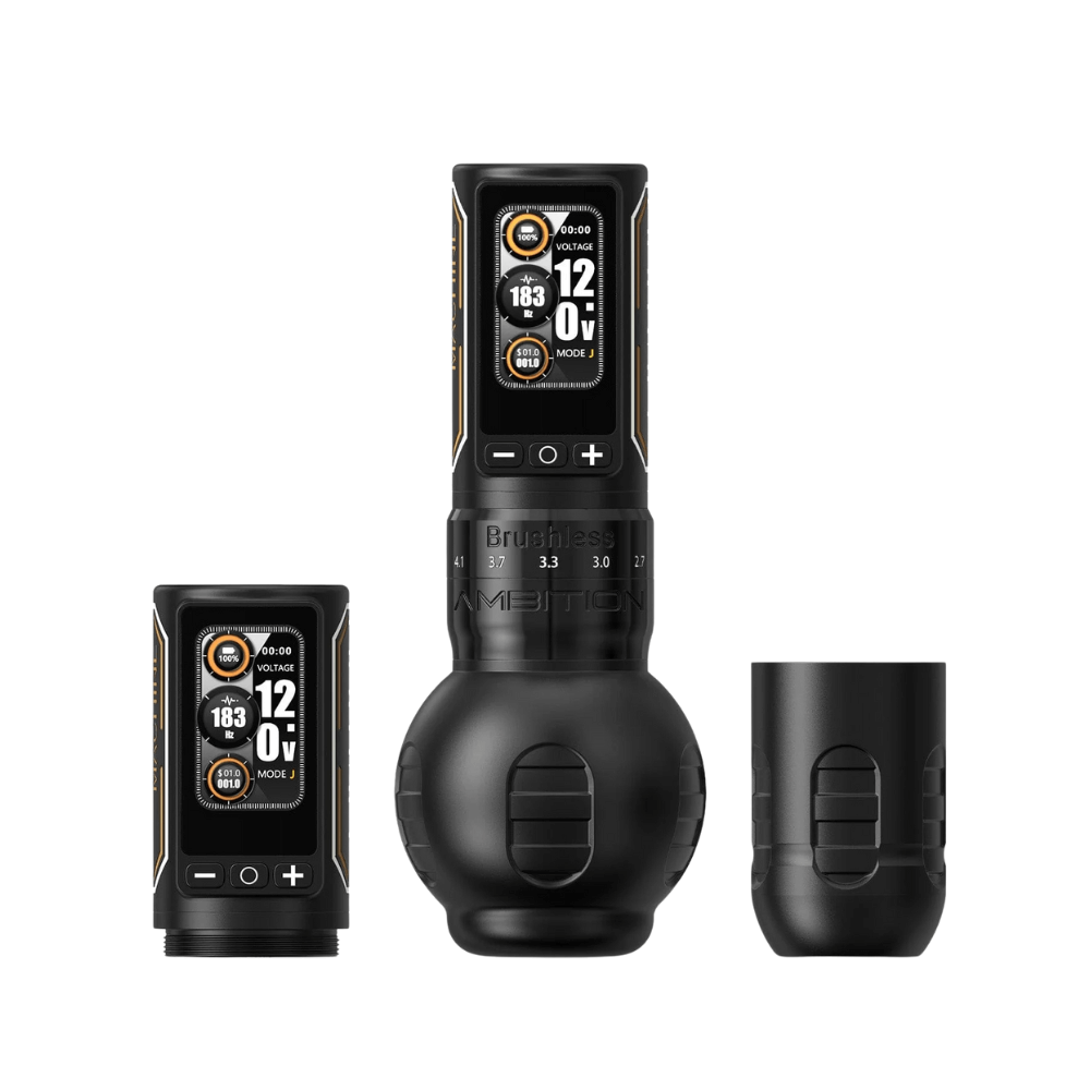 Ambition Ninja Max 280 Wireless Tattoo Machine - 2x Batteries