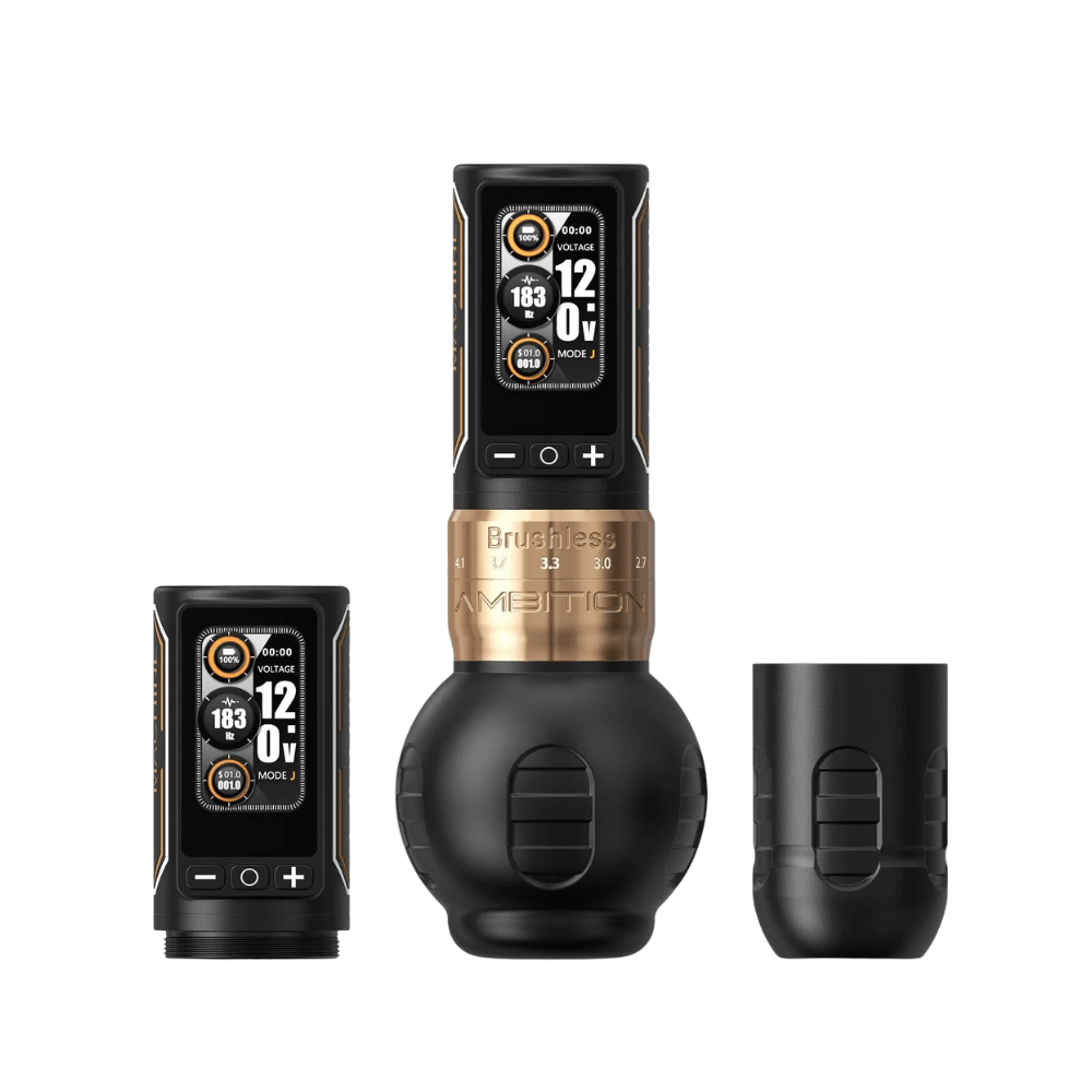 Ambition Ninja Max 280 Wireless Tattoo Machine - 2x Batteries