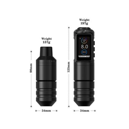 Ambition Ninja Pro Wireless Tattoo Machine - 2x Batteries