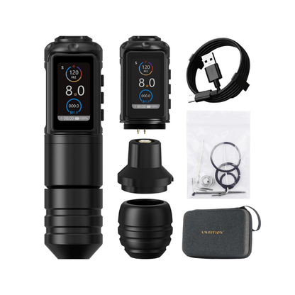 Ambition Ninja Pro Wireless Tattoo Machine - 2x Batteries