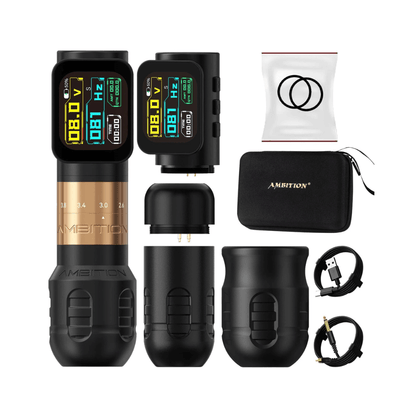 Ambition Seher Pro Wireless Tattoo Machine - 2x Batteries