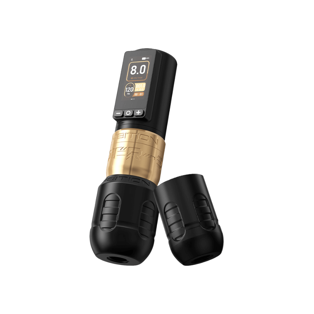 Ambition Soldier 270 Wireless Tattoo Machine - 2x Batteries - magnumtattoosupplies