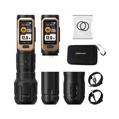 Ambition Soldier Pro 520 Wireless Tattoo Machine - 2x Batteries