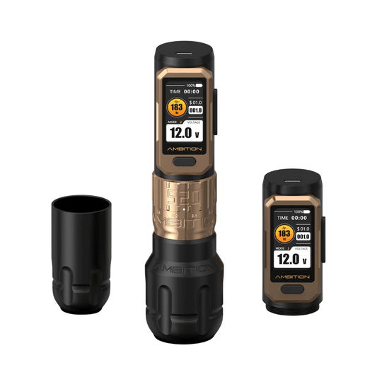 Ambition Soldier Pro 520 Wireless Tattoo Machine - 2x Batteries