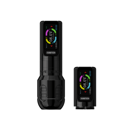 Ambition Zetton Wireless Tattoo Machine - 2x Batteries