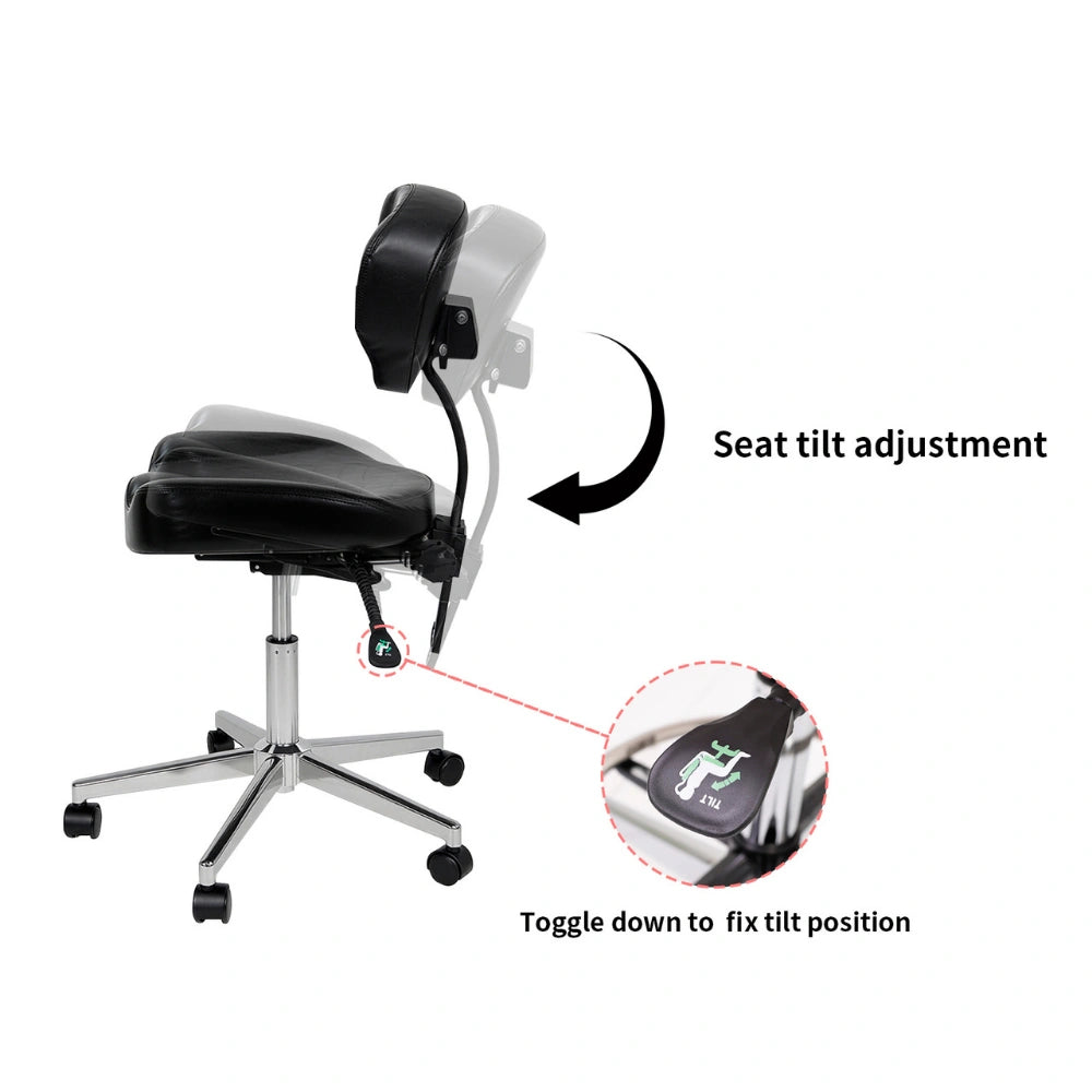Atlas Adjustable Ergonomic Tattoo Artist Chair