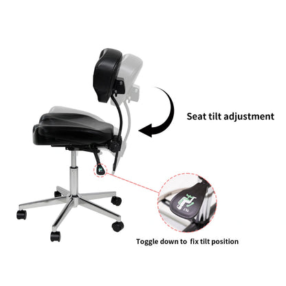 Atlas Adjustable Ergonomic Tattoo Artist Chair