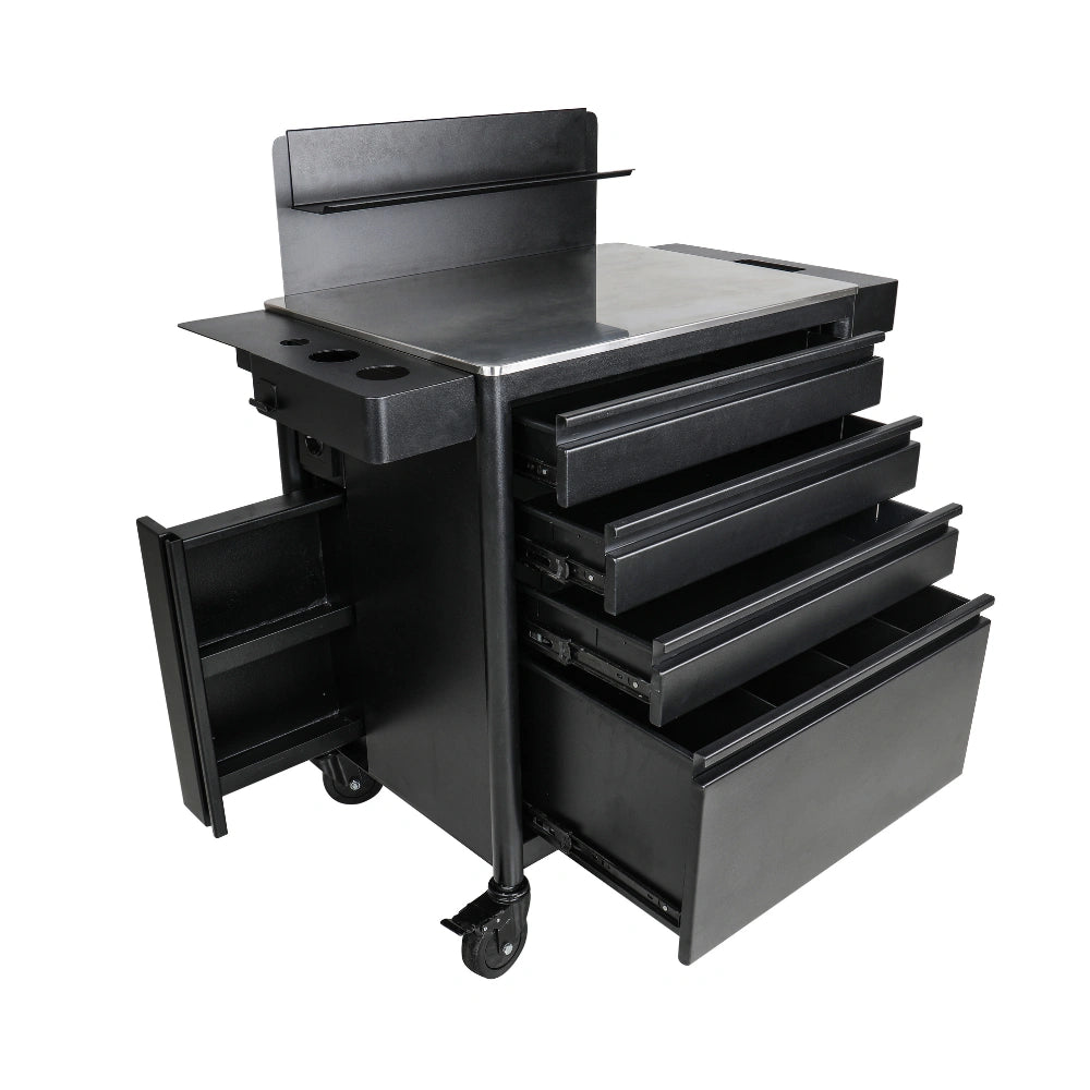 Atlas Heavy-Duty Mobile Tattoo Workstation With Integrated Power