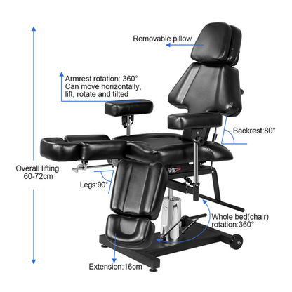 Atlas Hydraulic Tattoo Client Chair
