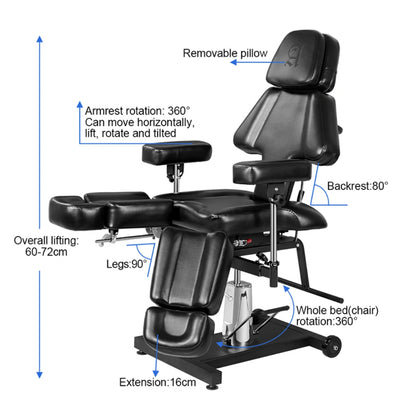 Atlas Hydraulic Tattoo Client Chair